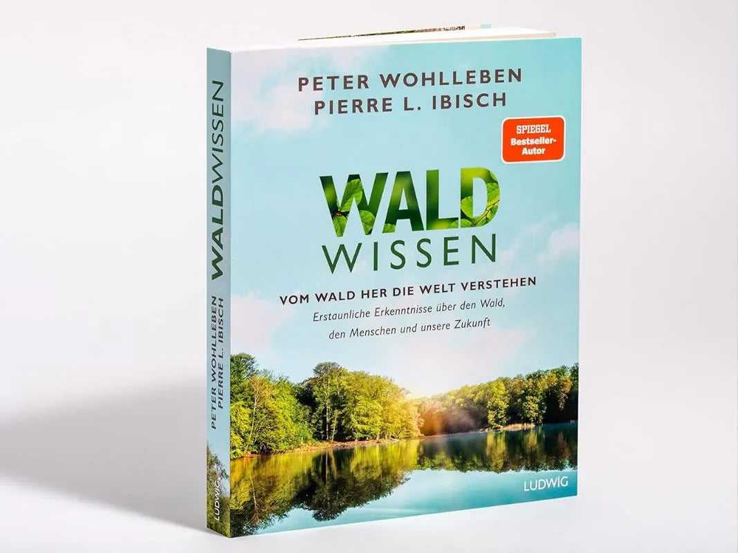 Erleben Sie "Waldwissen" von Wohllebens Waldakademie - von Peter Wohlleben und Pierre L. Ibisch - mit einer aufrecht stehenden Wald- und Seenlandschaft, die dazu einlädt, das Ökosystem Wald hautnah zu entdecken.