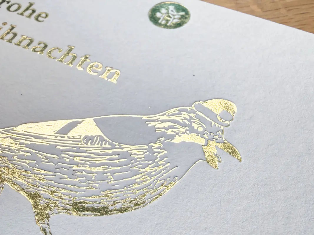 Hochwertige Weihnachtskarte aus 100 % Recyclingpapier