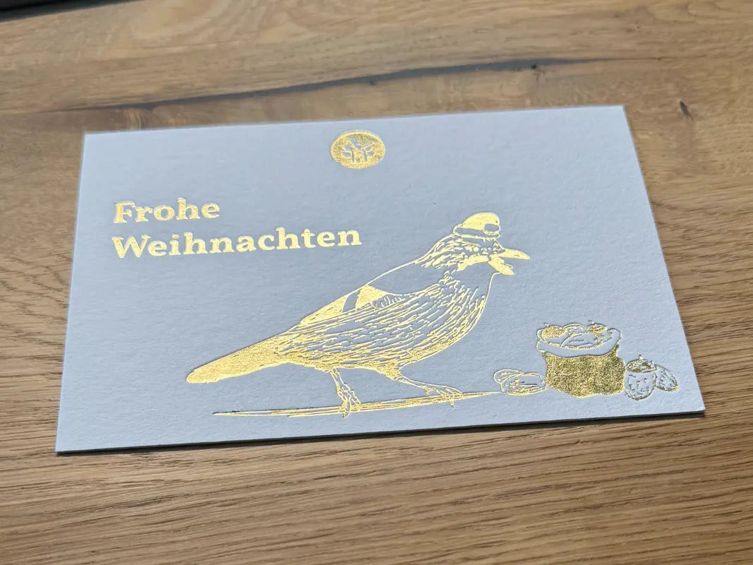Hochwertige Weihnachtskarte aus 100 % Recyclingpapier