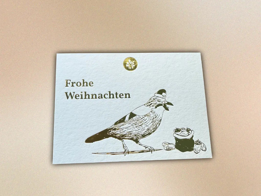 Hochwertige Weihnachtskarte aus 100 % Recyclingpapier